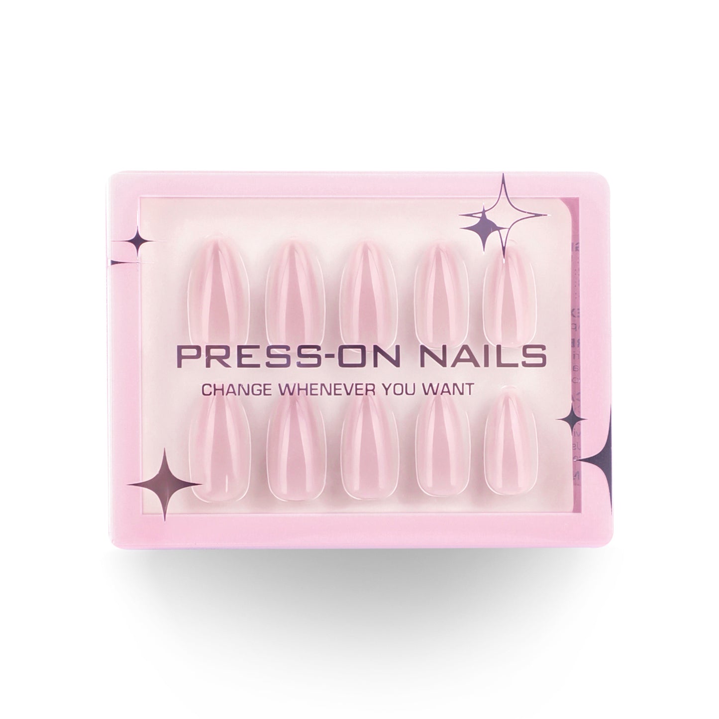 Classic Solid Color Almond 30PCS Free Size Press on Nails GD23