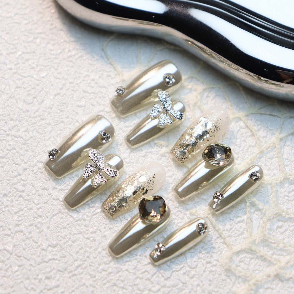 Butterfly Dream Handmade Coffin Nails A718