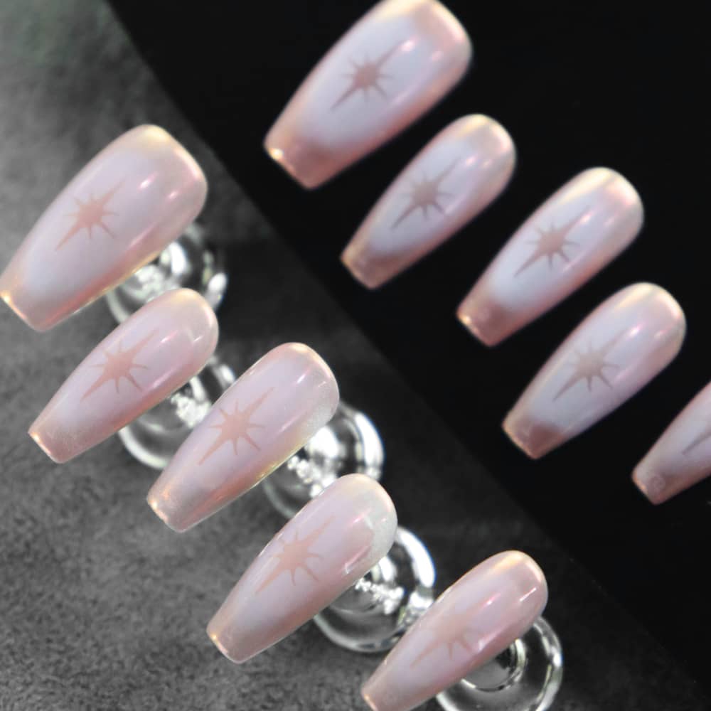 Star Stories Handmade Coffin Press on Nails A491