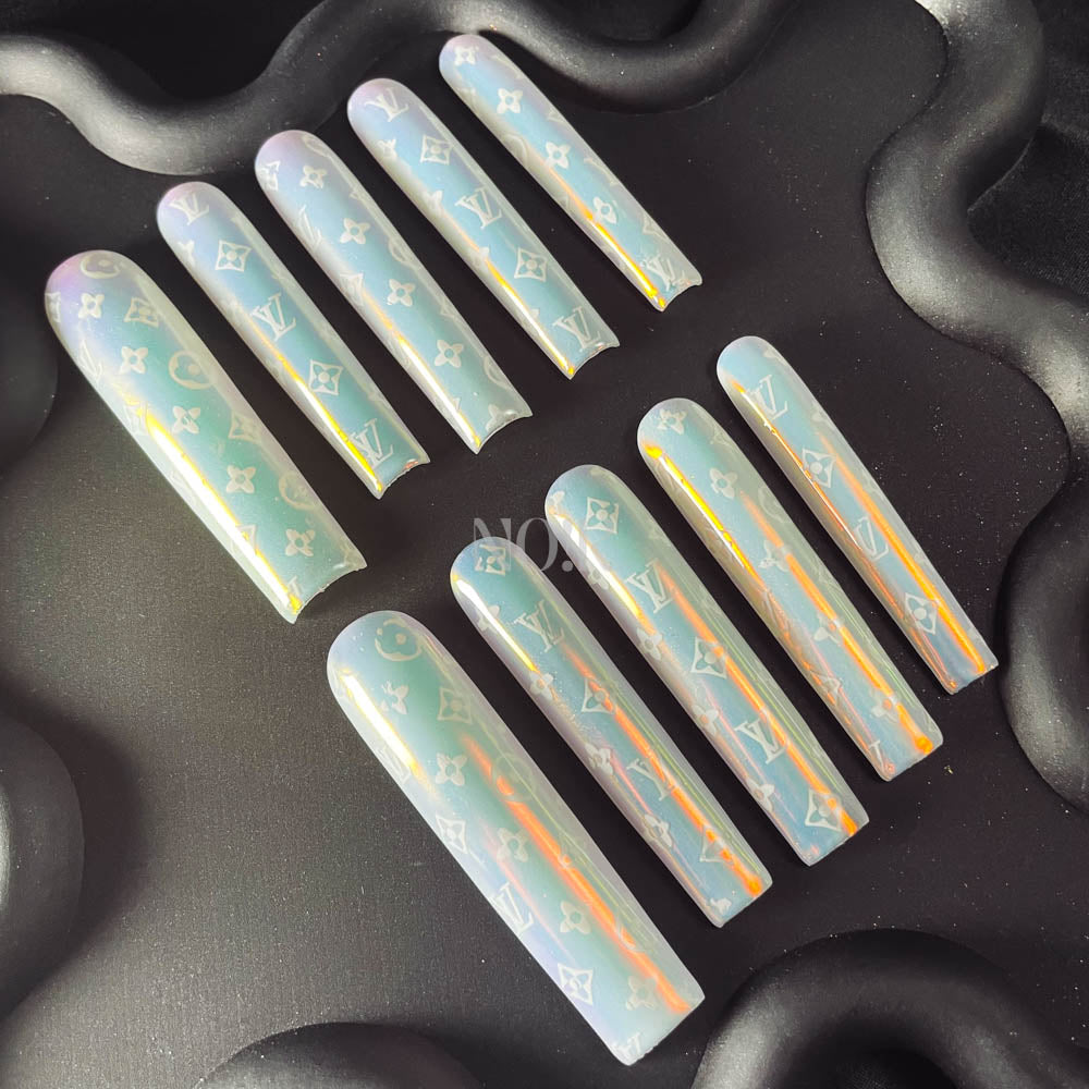 Aurora  Handmade  Square Nails OM1056 - NoirNail