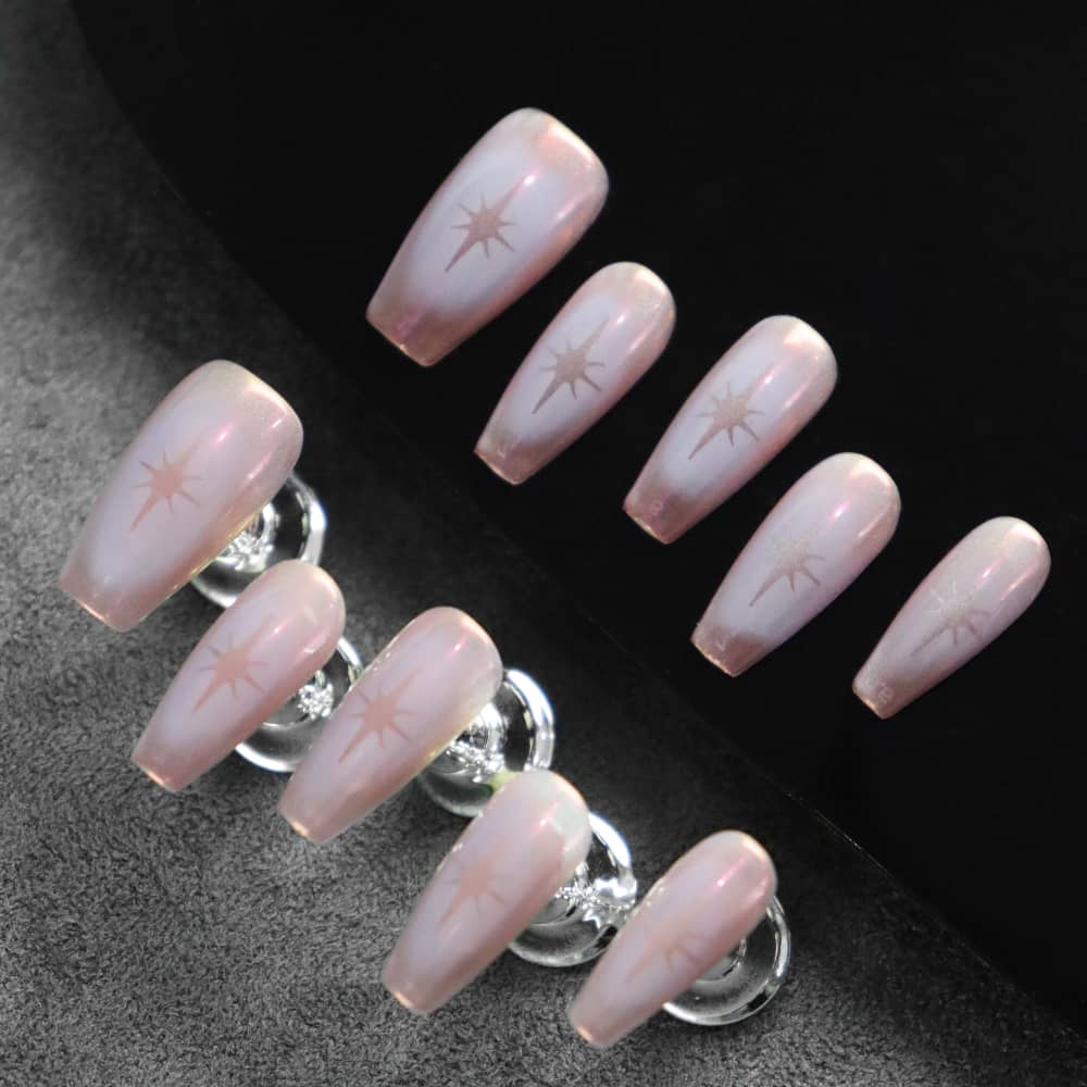 Star Stories Handmade Coffin Press on Nails A491