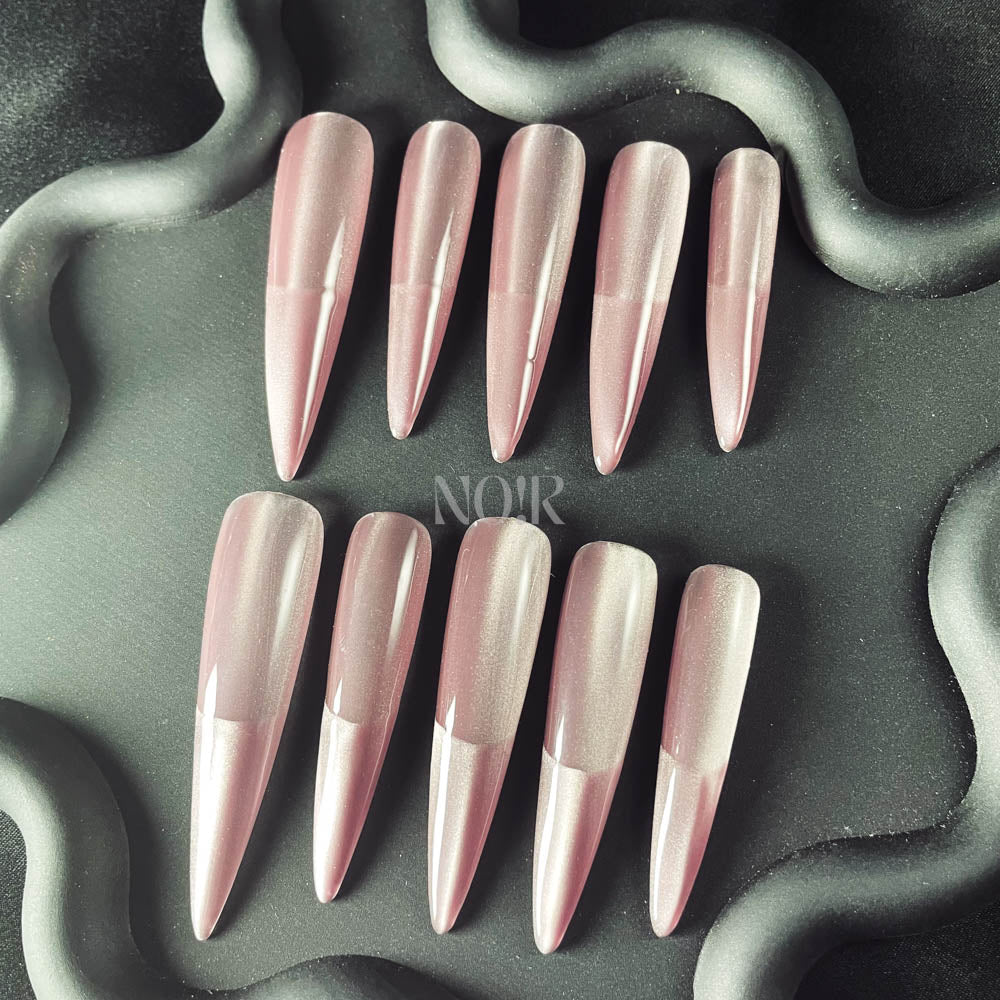 Iced Coffee Handmade  Stiletto Nails OM1069 - NoirNail