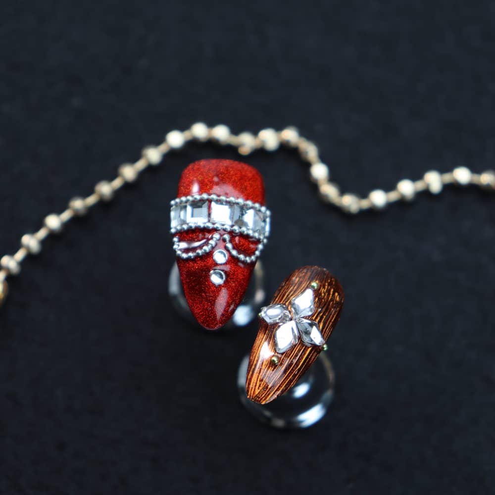 Buccellati Handmade Almond Press On Nails A1578