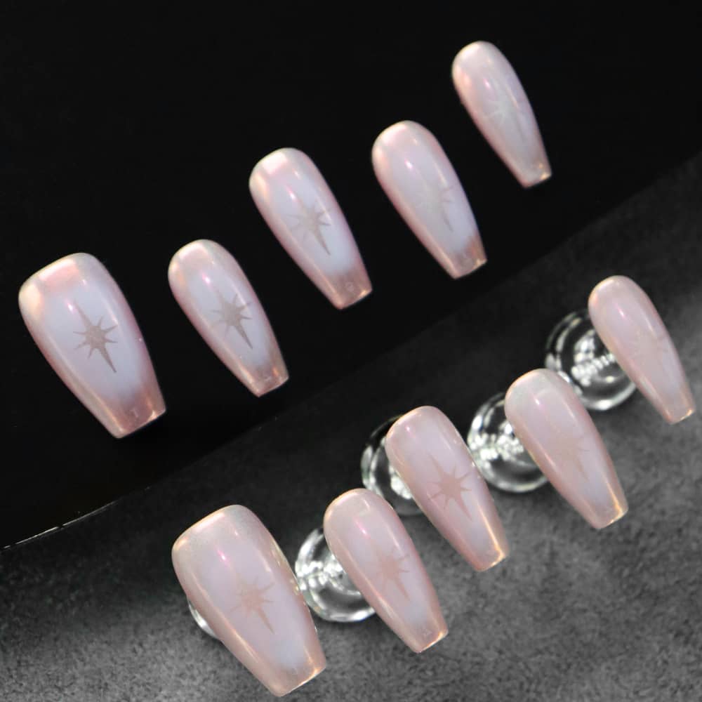 Star Stories Handmade Coffin Press on Nails A491