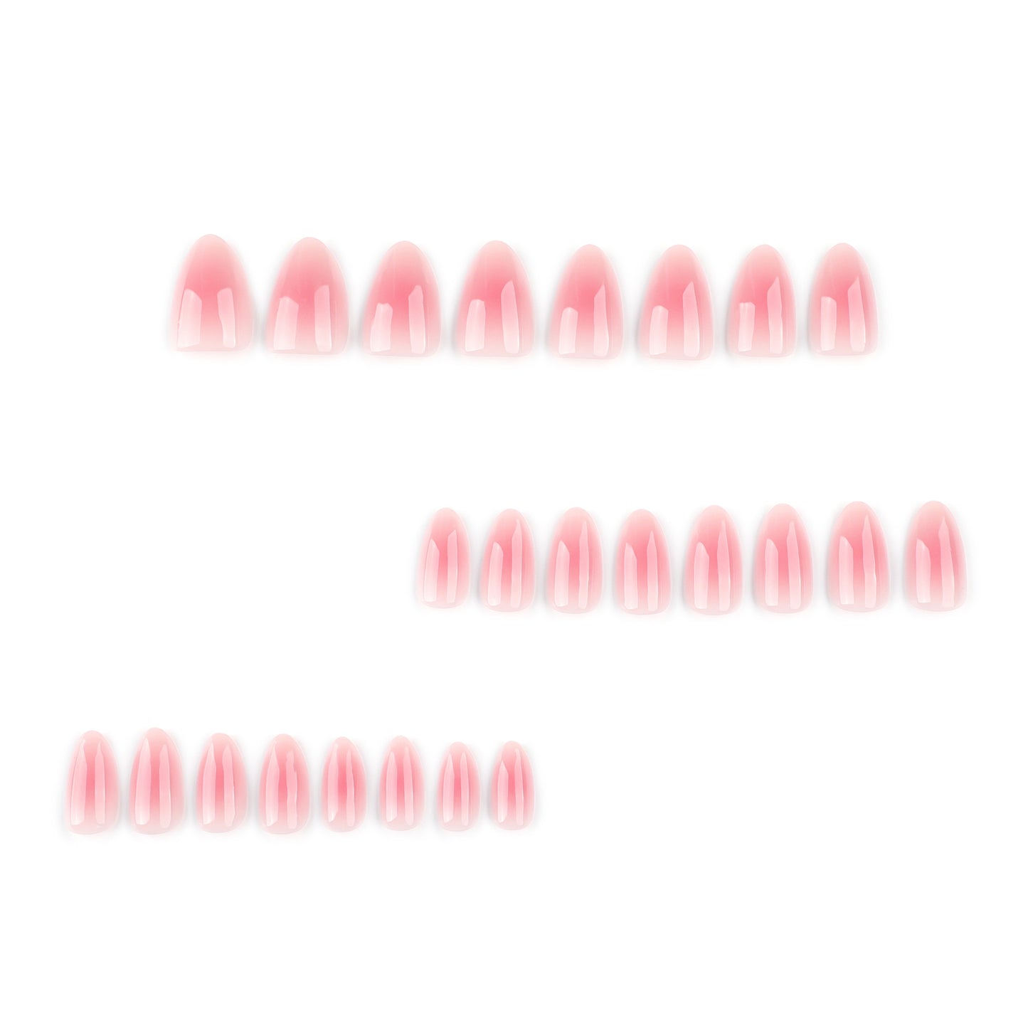 Blush Almond 24PCS Free Size Press on Nails JP3859