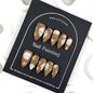 Graffiti Petals Handmade Almond Press on Nails Mk188