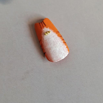 Custom Kitten Handmade Almond Press On Nails